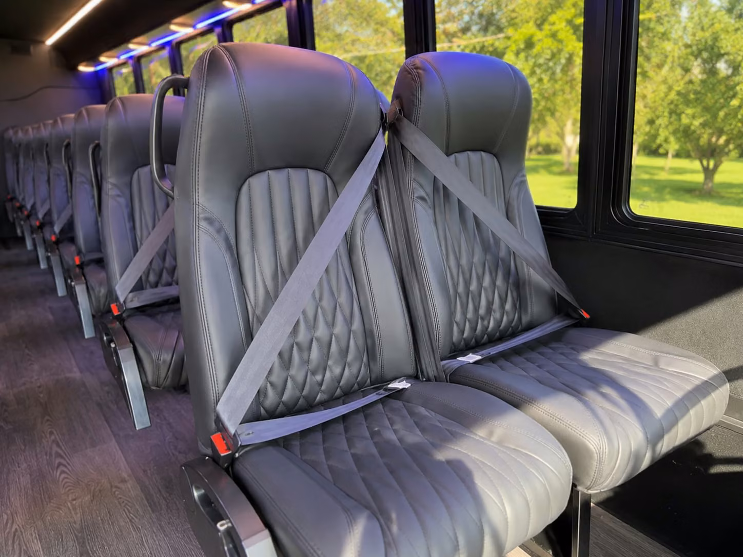 18 passenger minibus inside