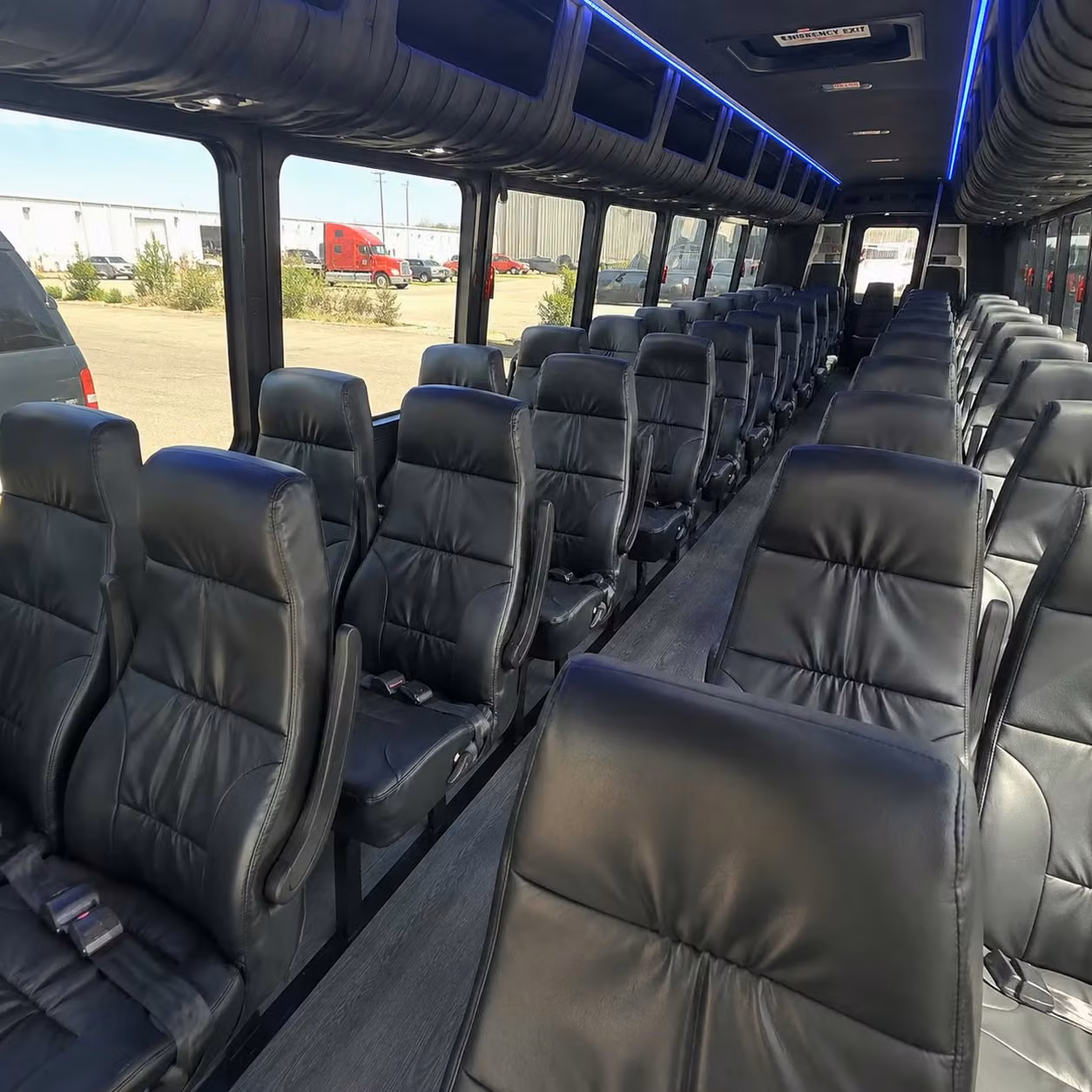 35 passenger minibus inside
