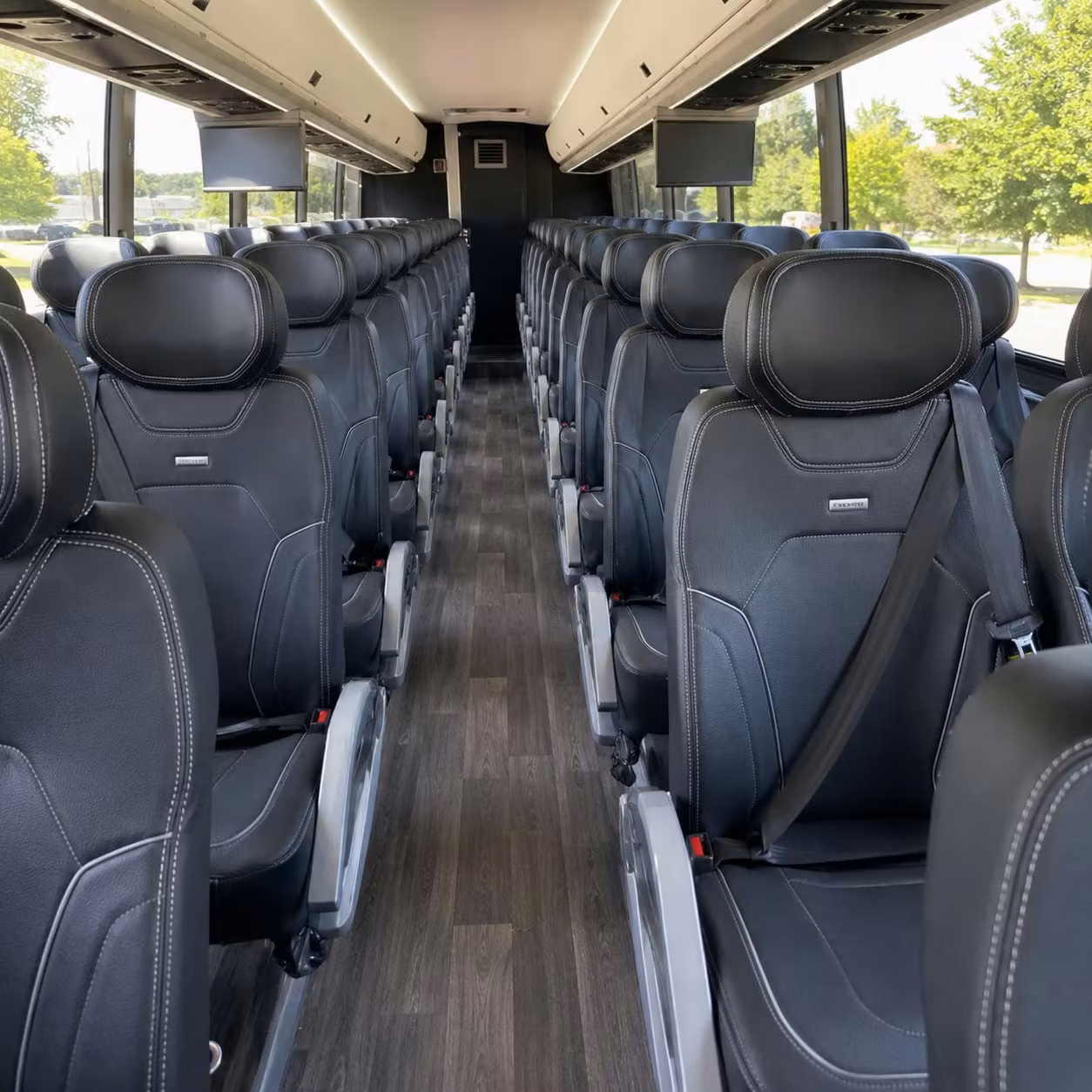 mcallen charter bus interior