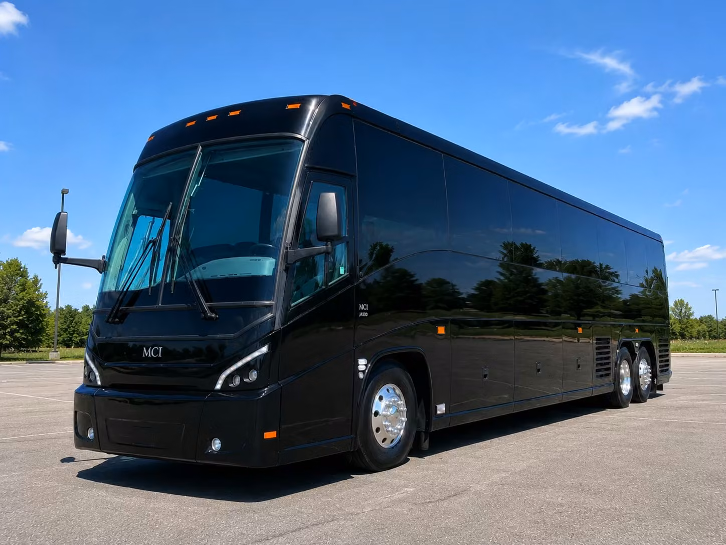 mcallen charter bus rental exterior