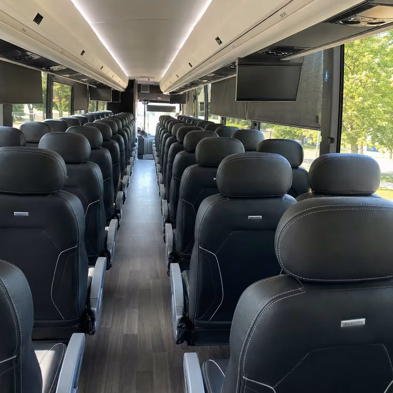 mcallen charter bus rental inside