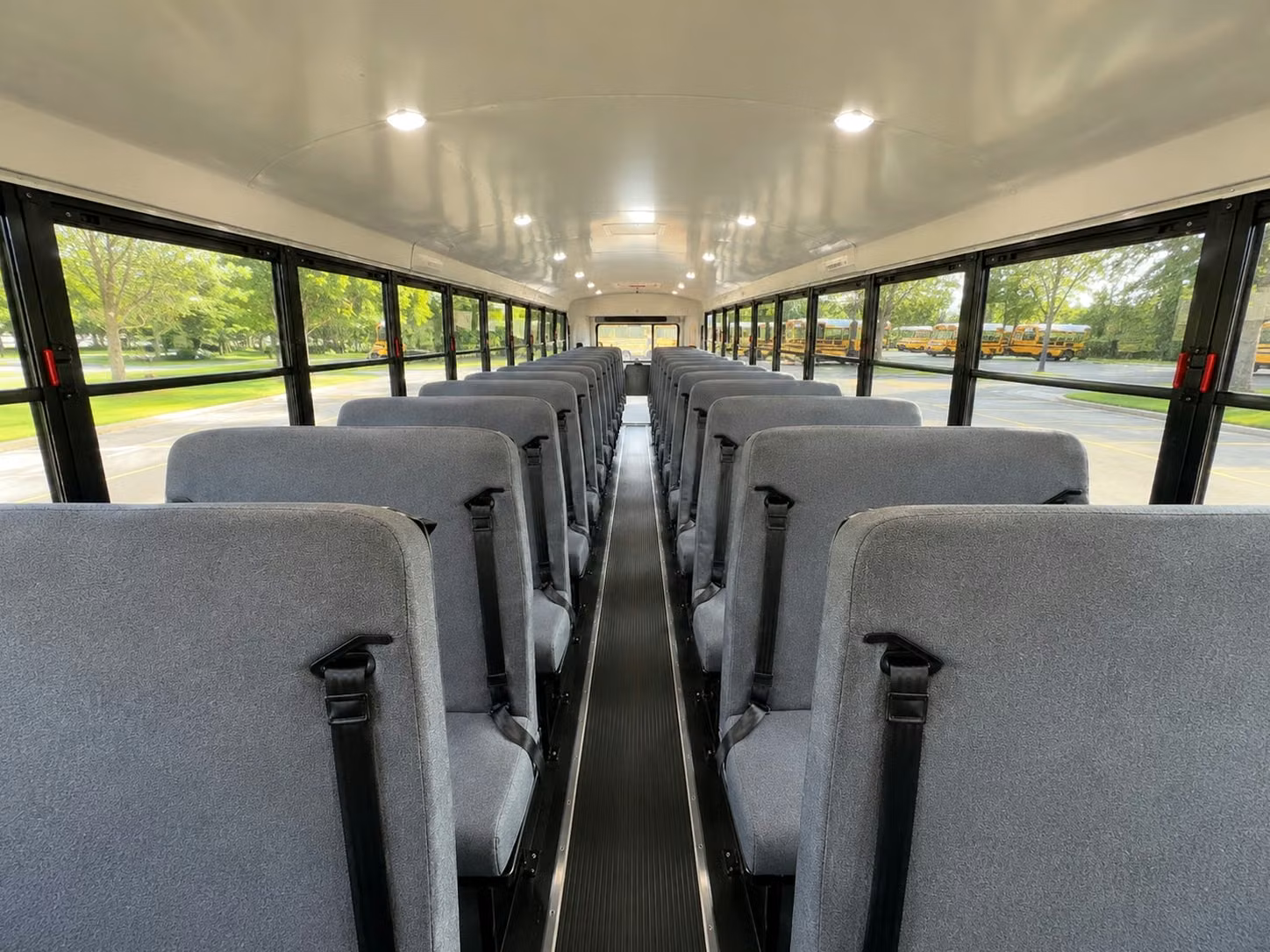 school bus inside